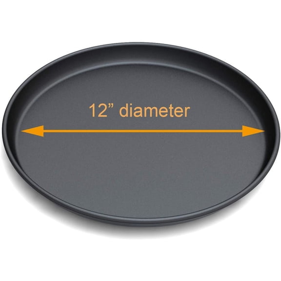 12inch Microwave Crisper Pan for Crispy Pizza, Bacon, Eggs & More - Non-Stick & Dishwasher Safe