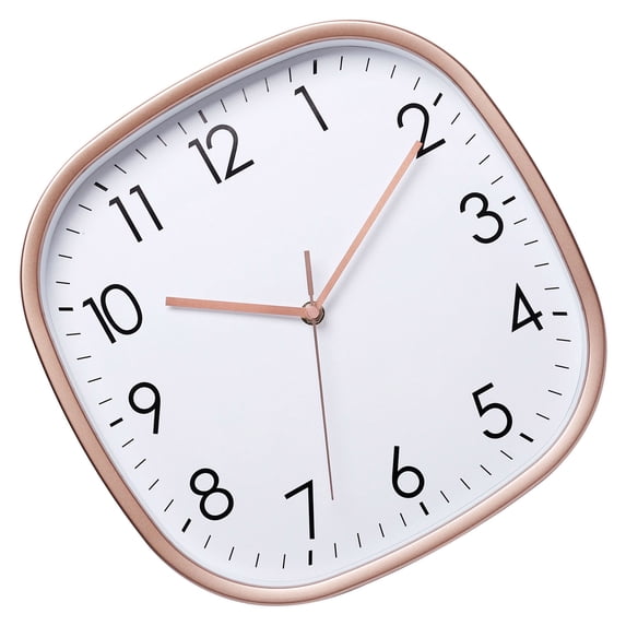12inch Quiet Movement Analog Wall Clock for Living Room Modern Square ...