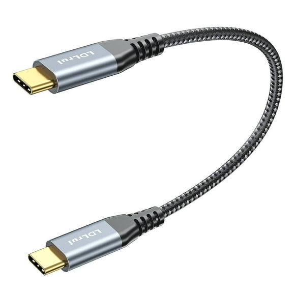 12inch Short USB C to USB C Cable, USB C 3.1 Gen 2, 10Gbps Data Transfer, 100W Fast Charging, 4K Video Output Monitor Cord