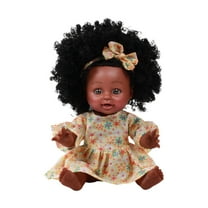 12inch Vinyl Doll Soft Poseable Figure with Clothing for 3-5 Years Pretend Play House Toy Set