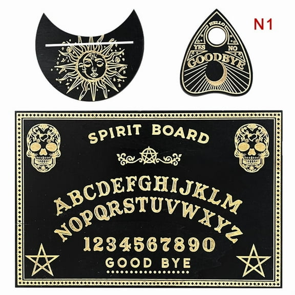 12inch Wooden Divination Pendulum Board Engraved Magic Board Ouija Board Metaphysical Message Witch's Pendulum Board Kit