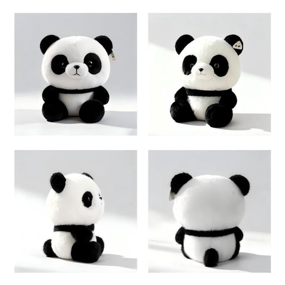 12inches Head Sitting Pandas Toy Super Soft Cute Pandas Stuffed Doll Pandas Bear For Kids Girls Boys Bedroom Decor Gift V