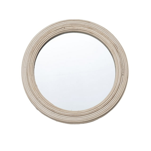 12inches Round Hanging Wall Mirror Decorative Rattan Circle Wall