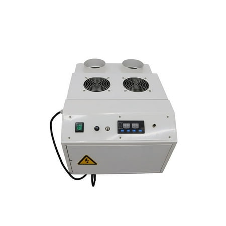 12kg/h Ultrasonic Industrial Humidifier Cooler Air Sprayer Commercial Cool Mist Fog Maker for Warehouse Vegetable Fresh 110V 320m³/h