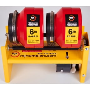 12lb, Double 6lb Barrel, Rotary Rock Tumbler MJR TUMBLERS Winner Best High End Unit 2019, 20 & 2021