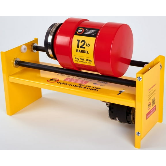 12lb Large Base Rotary Rock Tumbler MJR TUMBLERS Winner Best High End Unit 2019, 20 & 2021