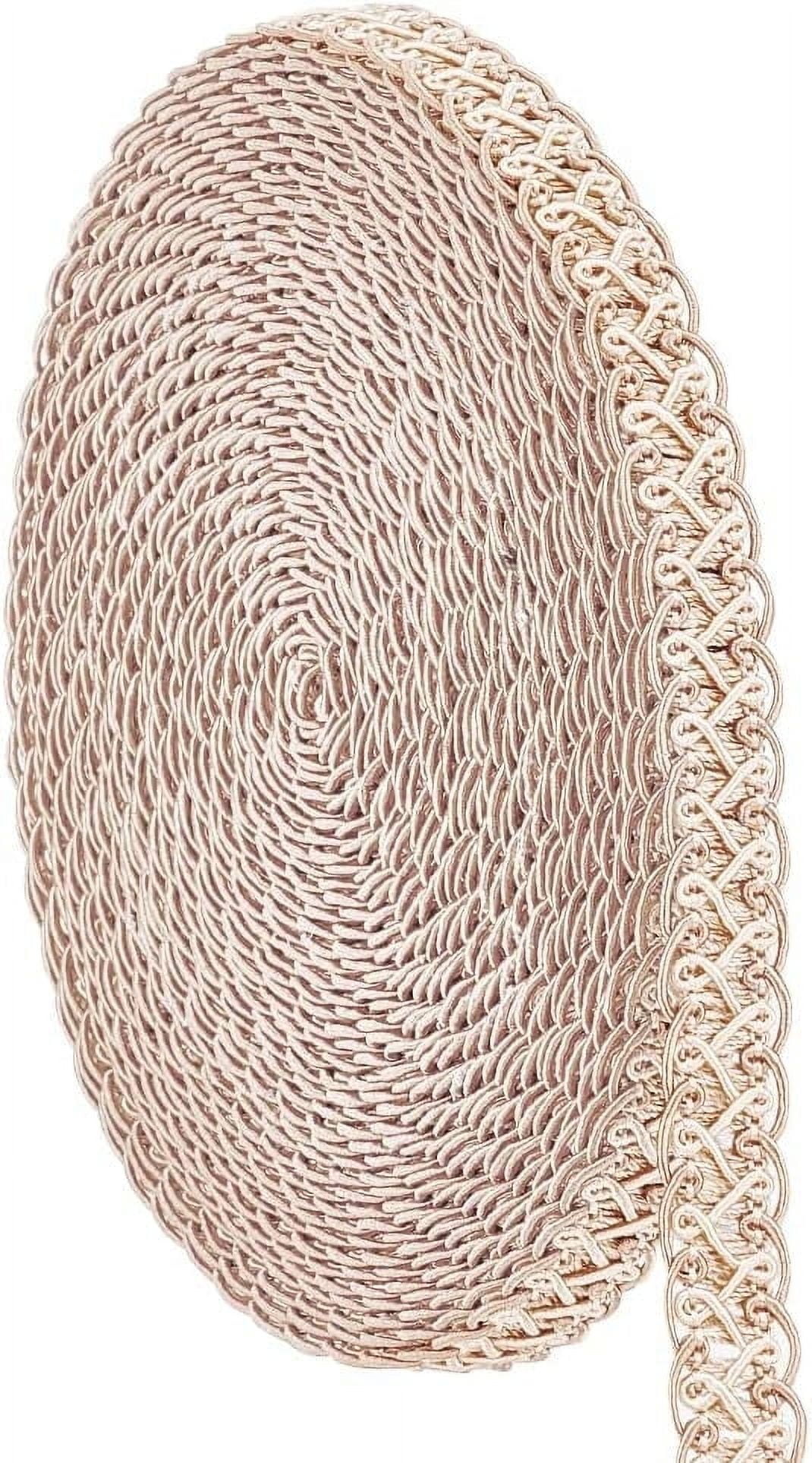 12m 13 Yards Polyester Braided Lace Trim 15mm 0.6 inch Woven Braid Trim ...