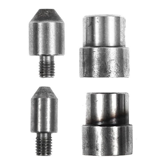 12mm (1/2 Inch) Flat Head + 10mm Flat Head Punching Die for Hand-Press Grommet Machine Eyelet Hole Punch Tool