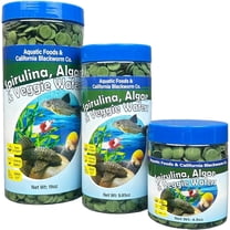 12mm - 1/2" Sinking Wafers of Spirulina, Algae for Plecos, Catfish, Shrimp, Snails, All Tropicals, Pellet Mix & Wafer Mix Included 4.9oz Canister