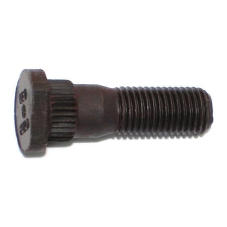 12mm-1.5 x 14.94mm x 41mm Zinc Plated Class 10.9 Steel Fine Thread Automotive Wheel Studs