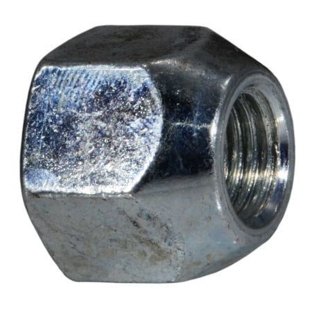 12mm-1.5 x 18mm Zinc Plated Steel Fine Thread Open End Wheel Nuts (4 pcs.)