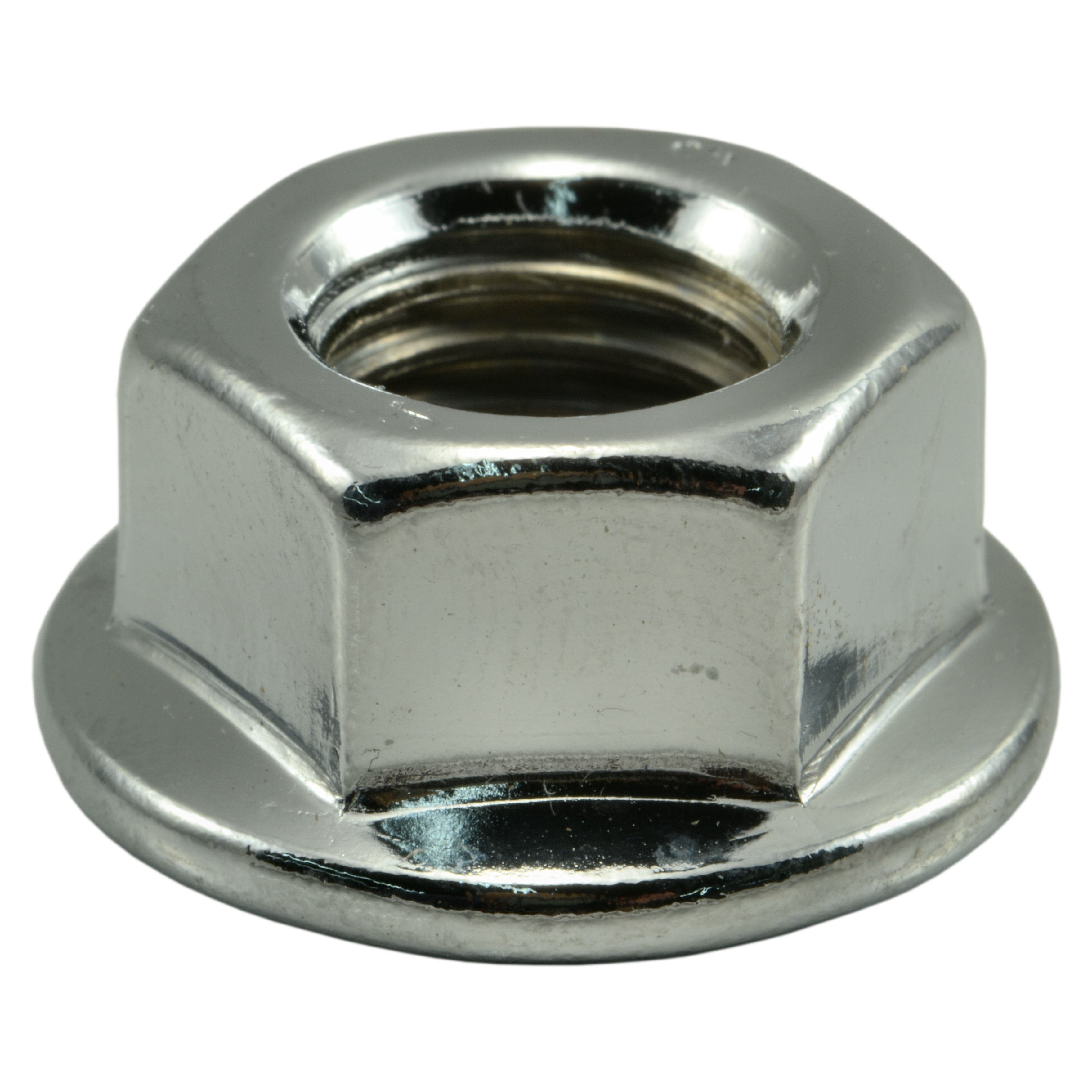 12mm-1.75 Chrome Plated Steel Coarse Thread Flange Nuts (4 pcs ...