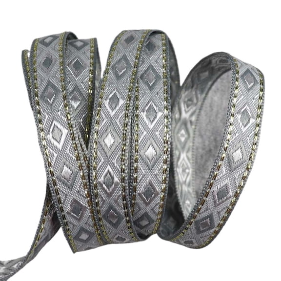 12mm 10Yards Vintage Ethnic Embroidery Jacquard Ribbon Webbing Tape Lace Trim DIY Clothes Bag Accessories