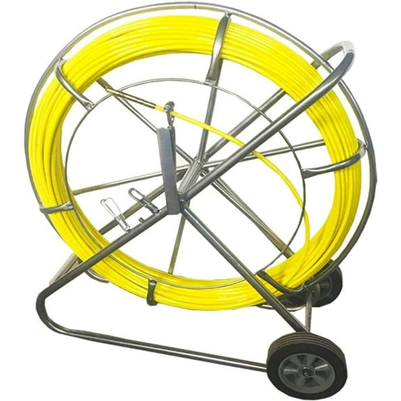 12mm*120m Fish Tape Fiberglass Wire Cable Running Rod Duct Rodder Fishtape Puller