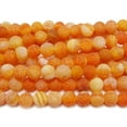 thumbnail image 1 of 12mm 15.5 Inches Orange Agate Matte Round Beads Genuine Gemstone Natural Jewelry Making, 1 of 1