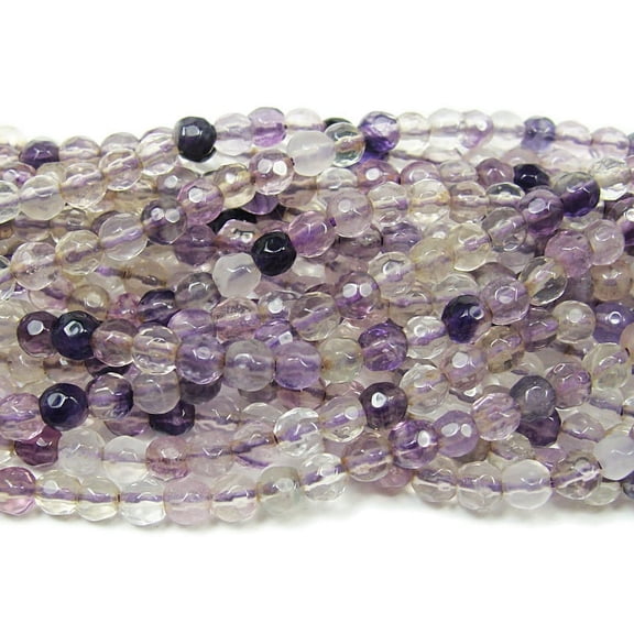 12mm 15.5 Strand Fluorite Faceted Round Beads Genuine Gemstone Natural Jewelry Making