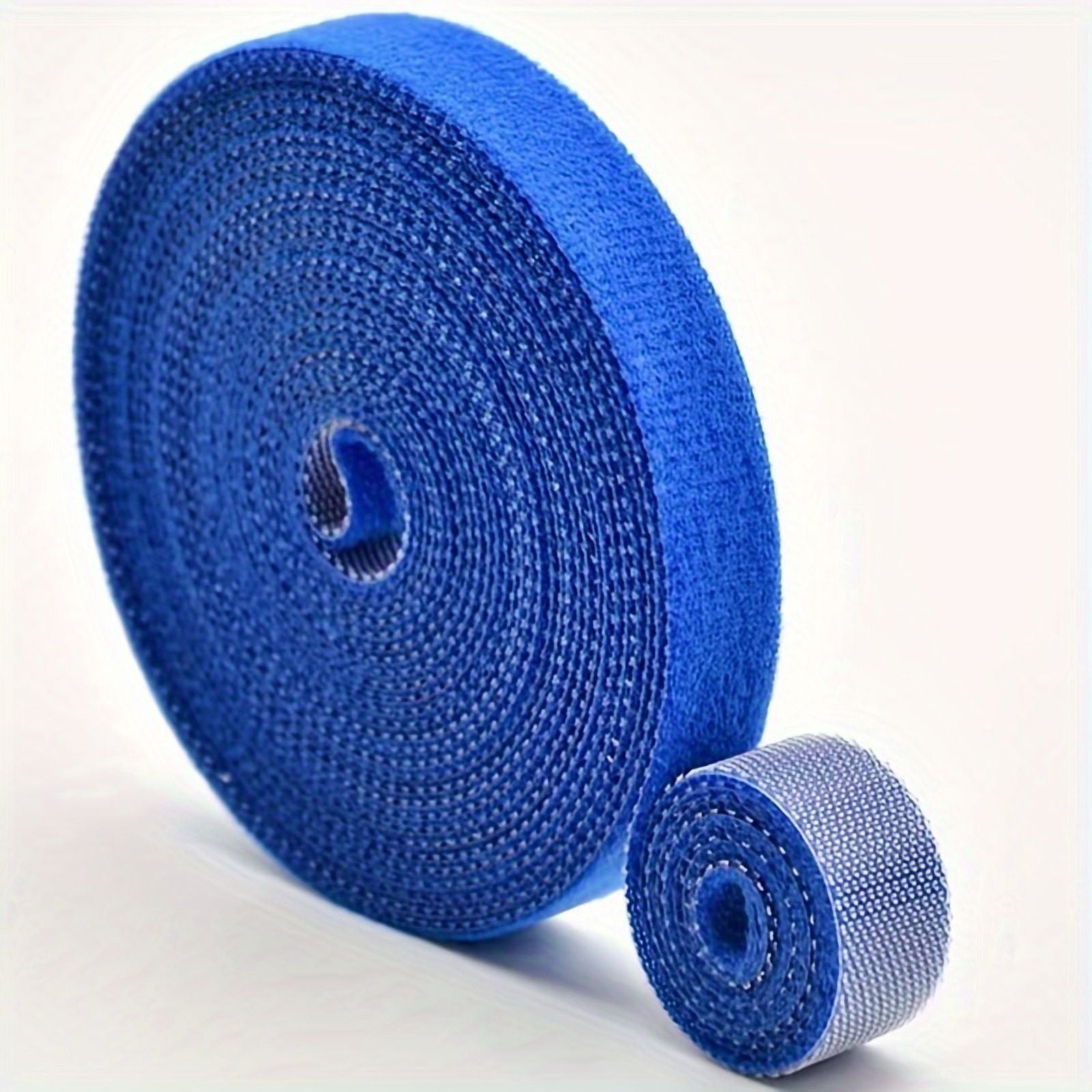 12mm * 1m/0.47 In*39.3In Hook And Loop Fastener Strap Color, Self Adhesive Data Cable Storage