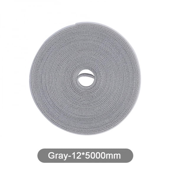 12mm 5m Data Cable Management Cable Tie Reusable Removable Multi-purpose Wire Organizer Data Cable Storage Tape Plant Fixation