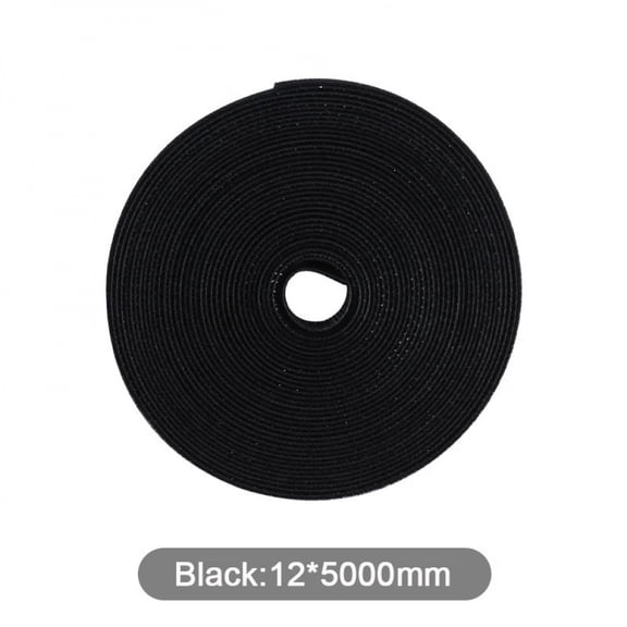 12mm 5m Data Cable Management Cable Tie Reusable Removable Multi-purpose Wire Organizer Data Cable Storage Tape Plant Fixation