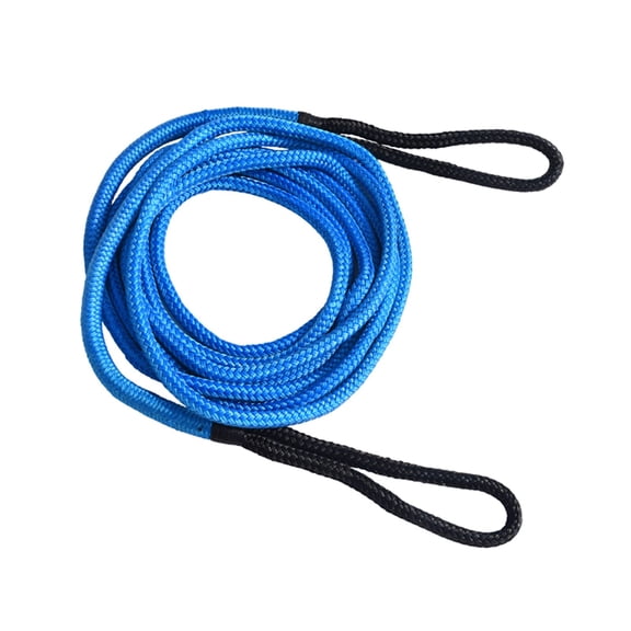 12mm*6m(1/2 Inch*20ft) Recovery RopeDouble Braided Nylon Kinetic Rope(Orange , Blue , Black) ,Durable & Safe