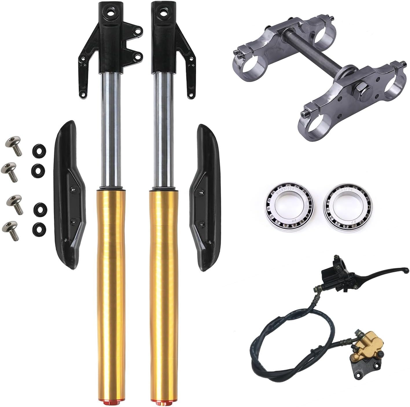 12mm Axle 630mm Front Forks Suspension Shocks, Mini Bike Forks 45mm ...