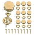 thumbnail image 1 of Uxcell Brass Decorative Screws with Cap, Mirror Screw Self Tapping Screws Decorative Cover Yellow, 1 of 7