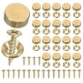 thumbnail image 1 of Uxcell Brass Decorative Screws with Cap - Self Tapping Screws for Furniture and Wall Hangings Yellow, 1 of 7