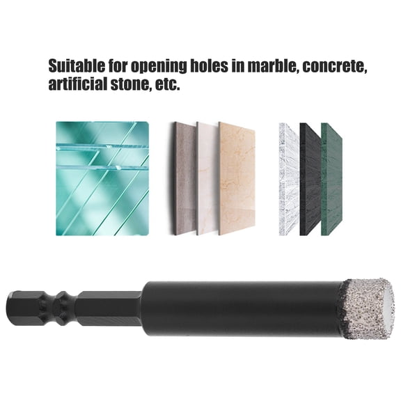 12mm Core Drill Bit with Hex Handle for Marble and Concrete