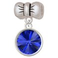 thumbnail image 1 of 12mm Crystal Rivoli - Blue - Bow Charm Bead, 1 of 1