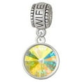 thumbnail image 1 of 12mm Crystal Rivoli - Clear AB - Wife Charm Bead, 1 of 1