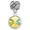 thumbnail image 1 of 12mm Crystal Rivoli - Clear AB - Woven Rope Charm Bead, 1 of 1
