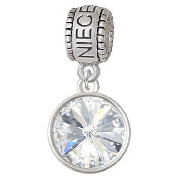 12mm Crystal Rivoli - Clear - Niece Charm Bead