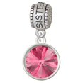 thumbnail image 1 of 12mm Crystal Rivoli - Hot Pink - Sister Charm Bead, 1 of 1