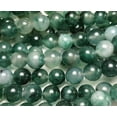 thumbnail image 1 of 12mm Green Moss Jade Round Beads Genuine Gemstone Natural Jewelry Making, 1 of 4