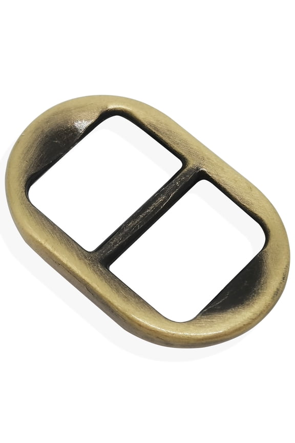 10pcs 3/8 Inch(10.5mm) Metal Slide Adjuster Buckle Tri-Glides With Unmovable Center Bar,Diy Fastening Accessories For Straps, Webbing (Bronze)