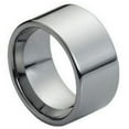 thumbnail image 1 of 12mm High Polished Flat Pipe Cut Style Wedding Band Ring For Men Or Ladies, 1 of 7