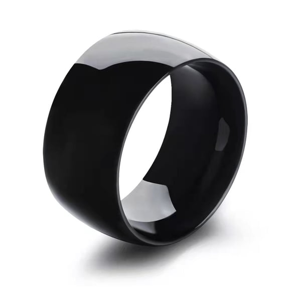 12mm Inner And Outer Stainless Steel Ring For Men