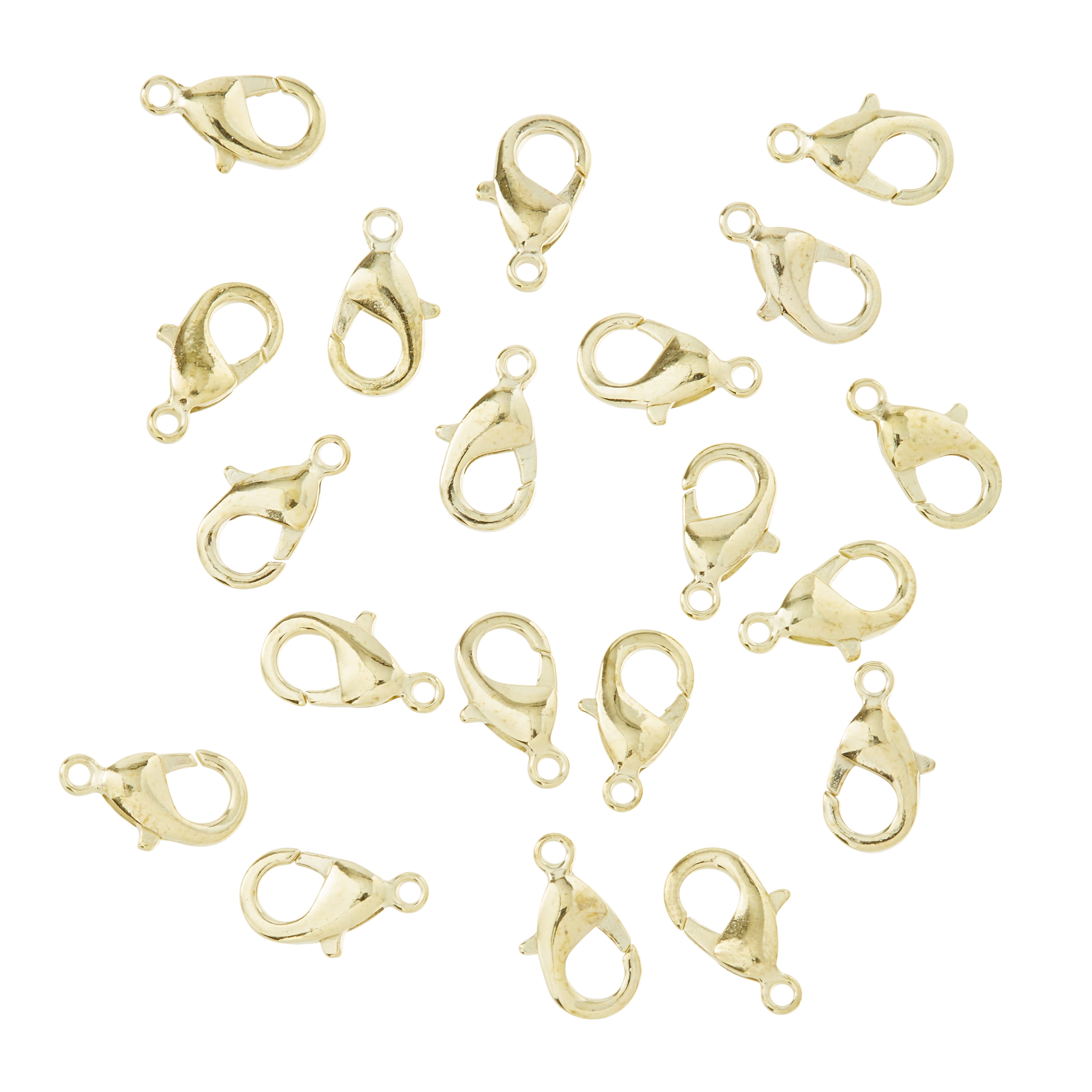 12mm Lobster Clasps by Bead Landing – Nickel-Free Brass Jewelry Closures in Assorted Colors for Necklaces - Bracelets & DIY Crafts - 12 Pack