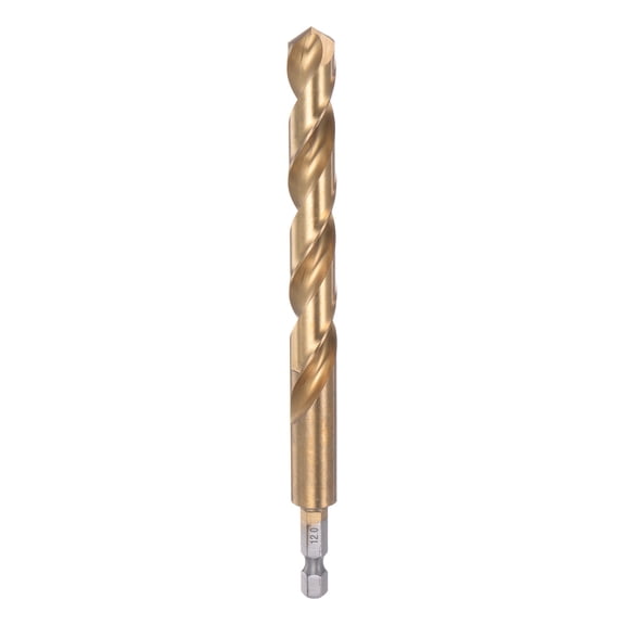 12mm M35 High Speed Steel Titanium Hex Twist Drill Bit with 1/4" Shank