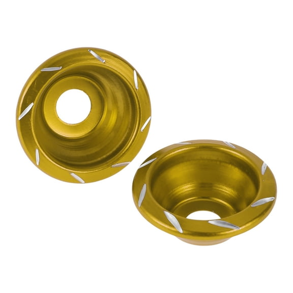 12mm Motorcycle Slider Frame Aluminum Alloy Wheel Fairing Protection Crash Pad Protector Guard 55mm 23mm Gold Tone 2 Pcs