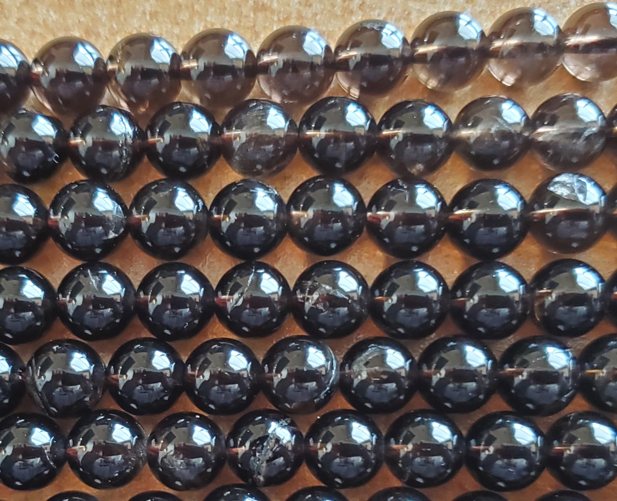 12mm Natural Smoky Quartz Round Beads ForJewelry Making