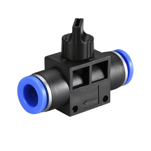 12mm OD Pneumatic Air Flow Control Speed Valve,Union Straight Hand Valve 2pcs