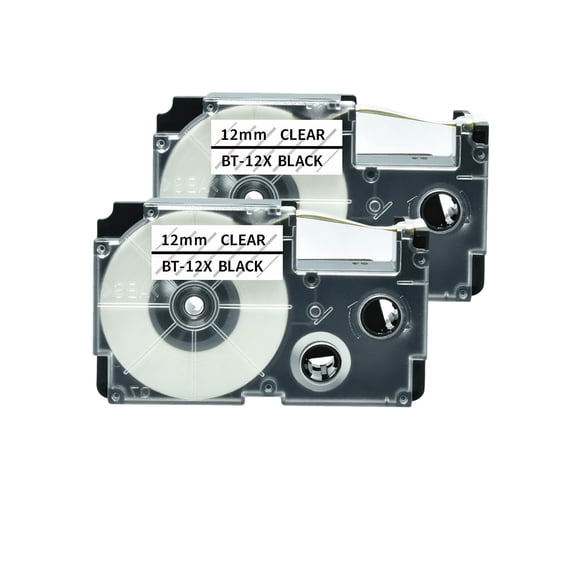 12mm Replacement Label Tape Compatible with EZ Label Printers KL-60, KL-120, KL-780,KL-100