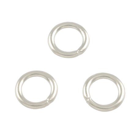 12mm Silver Jump Rings by Bead Landing – 50 Pieces Each (600 Total) - 100% Iron for Jewelry Making & Repairs - 12 Pack