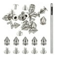 thumbnail image 1 of Uxcell 0.47'' Studs for Clothing 12 Sets Spikes for Clothes Studs and Spikes Leather Rivets Metal Cone Bronze Silver, 1 of 6