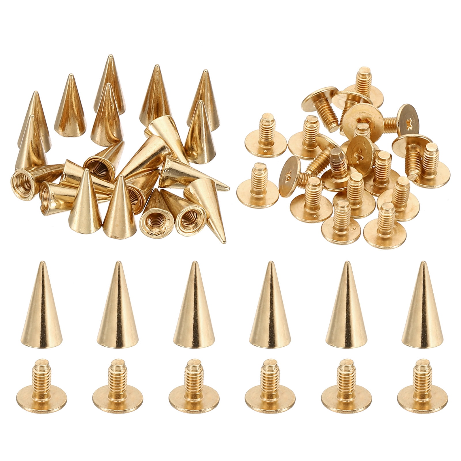 12mm Studs for Clothing, 20 Sets Studs and Spikes Leather