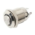 thumbnail image 1 of 12mm Waterproof Metal Momentary Push Button Switch High Flush 4 Pin Red LED 2V, 1 of 5