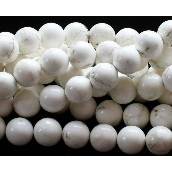 12mm White Howlite Round Beads For Jewelry Making