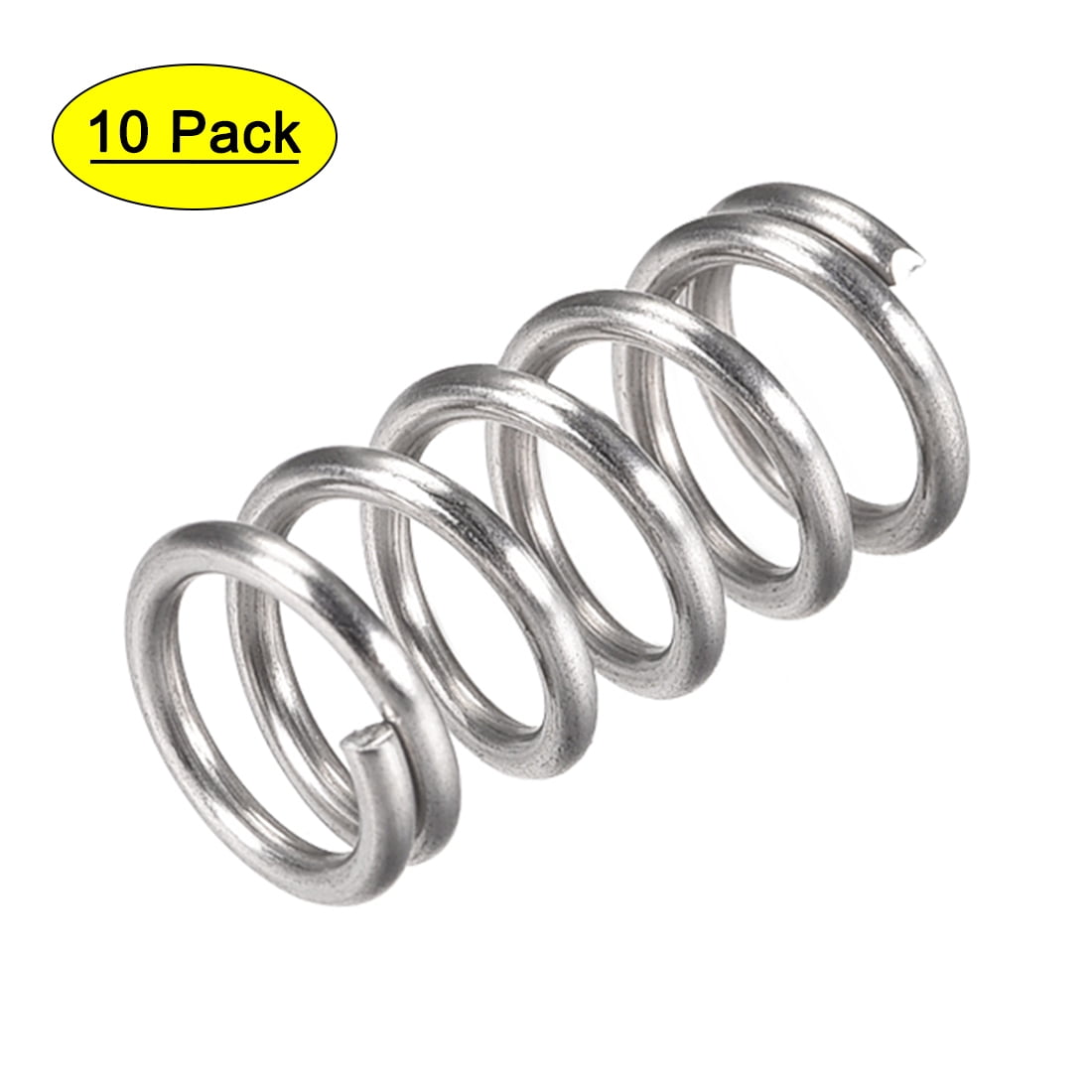 12mm x 1.6mm x 25mm 304 Stainless Steel Compression Spring 63.2N Load ...