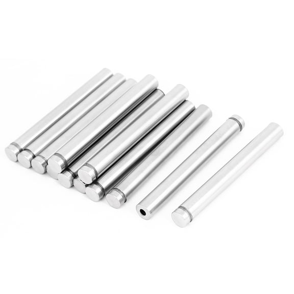 12mm x 100mm Stainless Steel Advertising Frameless Glass Standoff Pin 12pcs